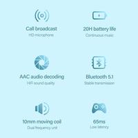 Gambar READY STOK Thinkplus LP40 True Wireless Bluetooth Earphone Mini Earbuds TWS - Putih dari BOSCHTEK ID undefined 2 Tokopedia
