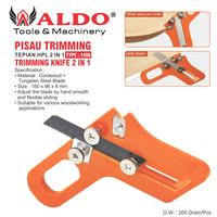 Gambar PISAU TRIMMING TEPIAN HPL 1450 2 IN 1 / TRIMMING KNIFE 2 IN 1 / ALAT POTONG TEPIAN HPL / PISAU PEMANGKAS TEPI KAYU MERK ALDO dari ALDO Tool undefined 1 Tokopedia