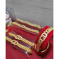 Gambar Gelang Chanel CD sisik naga emas asli kadar 24k 92% 1 suku sk (6.7 gram g) palembang rantai tangan 24 karat dewasa wanita/perempuan/cewek gold bracelets channel - 1 suku (6.7gr) dari wahyunugrohoo undefined 2 Tokopedia
