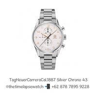 Gambar Tag Heuer Carrera Cal.1887, Silver Dial Gold Index Chronograph Bracelet 43 mm dari The Time Lapse undefined 1 Tokopedia
