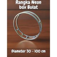 Gambar Rangka Neon Box Bulat Diameter 30 cm - 120 cm dari CAMEO-STORE undefined 4 Tokopedia