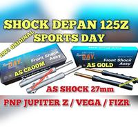 Gambar READY STOK!!! SHOCK SKOK DEPAN YAMAHA Z125 BOTTOM LENGKAP SET SPORTS DAY SPORT DAY 125Z Z 125 Z ORIGINAL AS 27 TRIPLE 26 pnp BEAT SCOOPY VARIO 125 150 JUPITER Z VEGA F1Z F1ZR 125Z AS CROOM CROM GOLD - AS GOLD PNP YMH dari MARGATAMA ID undefined 1 Tokopedia