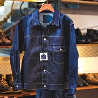Gambar Momotaro Jeans Tokuno Blue Denim Jacket 14.7 Oz Made in Japan dari Denim Selvedge Market undefined 1 Tokopedia