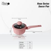 Gambar STEIN Rose Saucepan 16cm | Anti-Lengket | Granite German Coating - Milky White dari Steincookware Official Store undefined 2 Tokopedia