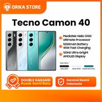 Gambar Tecno Camon 40 8/256GB [+8GB Extended RAM] 50MP Sony + 8MP Ultra Wide Camera, 32MP Front Camera Layar Amoled - Galaxy Black, 8/128GB dari ORIKAStore undefined 1 Tokopedia