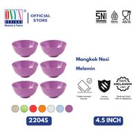 Gambar 6 Pcs, Onyx Seiv, Mangkok Nasi Kecil 4.5 inch : Melamin, Aman untuk Makanan, Halal, 2204S Polos - Cream dari Onyx Melamin undefined 1 Tokopedia