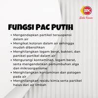Gambar PAC Putih / Poly Alumunium Choride / Penjernih air / Obat Limbah 1Kg dari Saba Kimia Surabaya undefined 4 Tokopedia