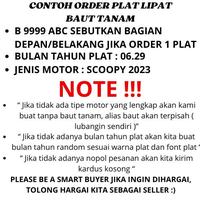 Gambar cetak angka plat nomor motor baut tanam lipat angka PUTIH BARU LAMA TIPIS CUSTOM VARIASI DP02 dari Cipta Glass ID undefined 4 Tokopedia