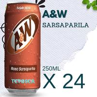Gambar AW Rootbeer | AW Sarsi | A&W 330mL 1 Karton Isi 24 Pcs Ori!! - AW 250ML dari avrilina shop undefined 1 Tokopedia
