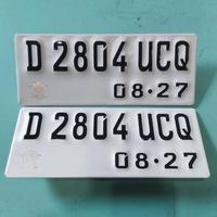 Gambar Plat Nomor Motor Putih TERBARU Baut Tanam SEPASANG Depan Belakang - 1 Pcs dari Dream Drivesz undefined 2 Tokopedia