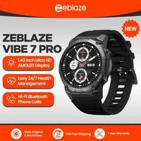 Gambar Zeblaze VIBE 7 PRO Smart Watch 1.43'' AMOLED Display Make/Receive Phone Calls Health Management Sports Smartwatch for Men - Black dari CV Angkasa Indah undefined 1 Tokopedia