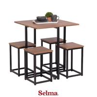 Gambar (NEW STOCK) Selma Look Set Meja Makan 4 Kursi - Cokelat Dining Table Set Meja Kursi Ruang Makan Aesthetic Furniture Dining Room dari PRIMA INTI undefined 1 Tokopedia