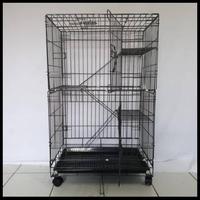 Gambar Kandang Kucing 3 Tingkat Ukuran P_ 60 Cm L_40 Cm T_100 Cm Terbaru - Biru dari Petzone Outlet undefined 2 Tokopedia