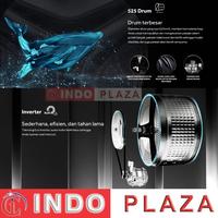 Gambar MESIN CUCI AQUA FRONT LOADING INVERTER 13 Kg LOW WATT FQW-1360BF dari indoplazamedan undefined 5 Tokopedia