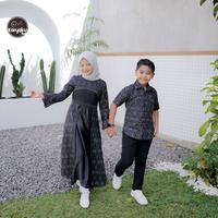 Gambar BAJU COUPLE BATIK SARIMBIT KELUARGA GAMIS MUSLIM PASANGAN KONDANGAN dari Batik Gong undefined 3 Tokopedia
