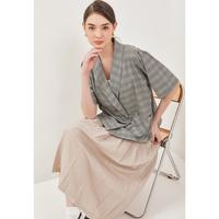 Gambar NASL by Nagita Slavina Char Grey Blouse - S/M dari NASLbyNagitaSlavina undefined 5 Tokopedia