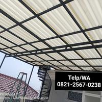 Gambar kanopi alderon doublelayer semi transparan canopy premium atap alderon translusent semi transparan original 10mm bahan anti panas bergaransi 15 tahun dari Dhafin Canopy undefined 1 Tokopedia