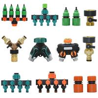 Gambar HOT! 3/4 Inch 2/4-Way Brass Garden Hose Splitter Garden Tap Y-Type Watering Connector Distributor for Outdoor Faucet dari Poseidon Squad undefined 1 Tokopedia