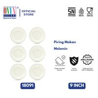 Gambar 6 Pcs, Piring Makan Klasik Series 9 inch - 18091 - BHS dari Onyx Melamin undefined 1 Tokopedia