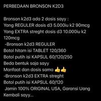 Gambar Terlariss !!! BRONSON VITAMIN D3 K2 5000 10000 IU K2 D3 100% ORIGINAL USA ASLI MURAH suplemen kesehatan vit vitamin original amerika d3 k2 2 in 1 support isi 60 120 caps kapsul tablet vitamin k2 as mk-7 90mcg 10.000iu 10.000 iu USA untuk tulang | LOVESHOP - 5K 120 dari sahkonadevi undefined 4 Tokopedia