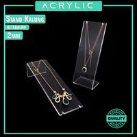 Gambar Stand Kalung Holder Neclace Acrylic Display Perhiasan Akrilik Tempat Pajangan Jewelry S4 Putih - Bening dari Unique Official Store undefined 5 Tokopedia