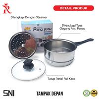 Gambar Panci Susu Stainless | Single Handle Milk Pan Steam Pan 20 cm dari Rajawali Perabot undefined 3 Tokopedia