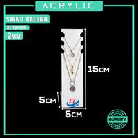 Gambar Acrylic Neclace Holder Stand Kalung Akrilik Display Perhiasan Tempat Penyimpanan Jewelry S46 Putih Hadiah - Bening dari Unique Official Store undefined 3 Tokopedia