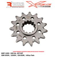 Gambar Gear Depan WR3 MT07 MT09 MT10 R1M Tracer XSR Niken 900 / R6 / CBR 600 1000 RR CB 650R Africa Twin - CBR 600 15T dari Xtreme Motor Shop undefined 1 Tokopedia