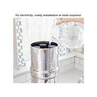 Gambar Sistem Filter Air Meja Baja Tahan Karat Royal Berkey GravityFed 3.25 Galon dengan 2 Elemen Berkey Hitam Asli Filter Bb92 dari Duhakal Store undefined 4 Tokopedia