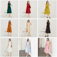 Gambar JILLY SLEEVE BUTTON MIDI DRESS - CARAMEL dari CERIAZ CLOTHING undefined 1 Tokopedia