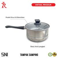 Gambar Panci Susu Stainless | Single Handle Milk Pan Steam Pan 20 cm dari Rajawali Perabot undefined 5 Tokopedia