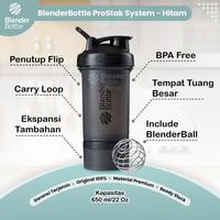 Gambar Botol Minum Blenderbottle Prostak Bottel Gym With Pill Hitam dari toko.asesoris.1 undefined 2 Tokopedia