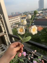 Gambar Crochet Flower Lily of the Valley Bouquet Handmade - Buket Bunga Lily of the Valley Rajut Hadiah Birthday Anniversary Graduation - Flower Only, Original dari Jejak Pola undefined 2 Tokopedia