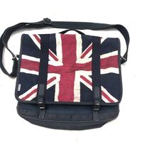 Gambar Ben Sherman Union Jack Messenger Shoulder Canvas Bag postman navy blue bag  Medium  PxL : 40 x 40 cm  Many more pocket partition inside bag  Macbook/Laptop proper fit in  Duck Canvas cotton material carhartt looks a like material dari The Royalblue undefined 1 Tokopedia