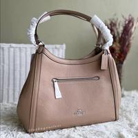 Gambar Tas Coach Wanita Pebbled Leather Kristy Shoulder Bag in Brown Original Store Branded Authentic dari tickandickk undefined 2 Tokopedia