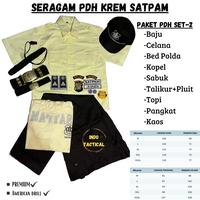 Gambar Seragam Satpam Cream,Stelan PDH/PDL Krem terbaru,Seragam Security Baru - PDH KREM+BED, M dari INDO TACTICAL -NEW- undefined 3 Tokopedia