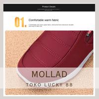 Gambar TOKO LUCKY 88 Sepatu Boots Winter XQ8212 Hitam/Red Unisex Parka Lapis Bulu Anti-Angin Salju Non-Slip Boots Kulit Import Berkualitas Shoes Black - Hitam, 36 dari Toko Lucky 88 undefined 5 Tokopedia