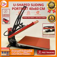 Gambar Mesin Press Sablon Kaos SILTECH 40X60 CM | Digital Premium Heat Press Machine 1800 WATT Untuk Press DTF, Sublimasi, Polyflex, Transfer Paper, Plastisol - SL Kuning 40x60 dari Centro Technology undefined 1 Tokopedia