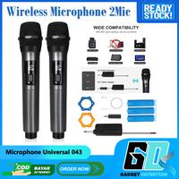 Gambar Wireless Microphone Dual Handheld Mic With Receiver For Karaoke dari Gadget Definition undefined 1 Tokopedia