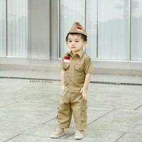 Gambar [BEST QUALITY] BAJU PEJUANG ANAK INDONESIA - KOSTUM PEJUANG ANAK - BAJU KARNAVAL ANAK - Cokelat, Paud dari Tunas Indonesia Markett undefined 2 Tokopedia