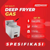 Gambar Kompor Deep Fryer 1 Tangki GETRA GF-101G Kapasitas 6 Liter - GOMESIN dari Yes Mesin undefined 3 Tokopedia