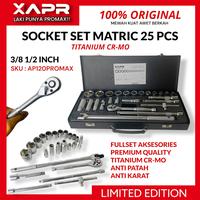 Gambar APR kunci socket set untuk bengkel mobil resmi dan motor type ap120promax sock set sok ring pas L andalan mekanik dari XAPR STORE ID undefined 1 Tokopedia