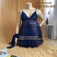 Gambar Olivia Nightgown - 6Xl-Xl Lingerie Jumbo Bigsize 6Xl 5Xl 4Xl 3Xl Xxl Xl Baju Tidur Seksi Hannahlingerie Wanita Marun Biru Kado Pernikahan Isi Seserahan Pengantin Baju Malam Pertama 965 - Maroon, Elastis XXL-4XL dari DalamoStore undefined 4 Tokopedia