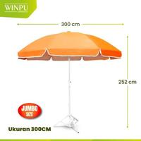 Gambar WINPU Payung Tenda Jualan Besar Ukuran Jumbo 280Cm - 300Cm Polos - Stand Payung - Biru - 300Cm dari DEKSTROstore undefined 3 Tokopedia
