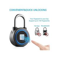 Gambar Gembok Sidik Jari Kunci Bluetooth Aplikasi Seluler Gembok Pintar Megafeis Dengan Biometrik Tanpa Kunci Tahan Air Cocok Untuk Gym Olahraga Sepeda Pagar Dan Penyimpanan SekolahBiru dari Pulan Store undefined 3 Tokopedia