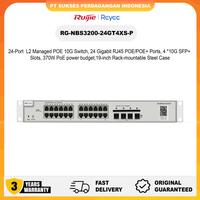 Gambar RUIJIE REYEE RG-NBS3200-24GT4XS-P, 24-Port Gigabit Layer 2 Cloud Managed PoE Switch, 4 * 10G Uplink dari Rhonic Network Jakarta undefined 1 Tokopedia