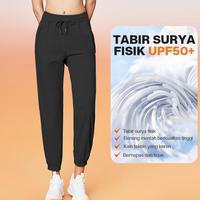 Gambar Ready Wizi Celana Olahraga Wanita Celana Jogger Training Pants Longgar Jogging Gym Cp04 - Black, S dari Anjitri Shop undefined 2 Tokopedia