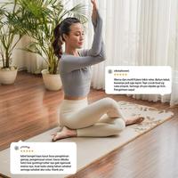 Gambar HAPPYFIT [FREE STRAP] YOGA MAT PRINTING NBR 15MM - MATRAS YOGA - WILD FLOWER dari Agus Bagja store undefined 4 Tokopedia