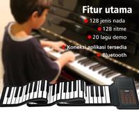 Gambar 【24H COD】 88/49 Keys Piano Keyboard Portable Lipat Silikon Fleksibel Hand Roll Up bisa audio eksternal Elektrik Elektronik Multifungsi /Baterai lithium yang/88 kunci Piano/Alat Musik Berlatih untuk pemula/88 Tuts Piano/88 Kunci Piano/49 Tuts Piano ** - 49 Keys Piano dari Greater Speedshop01 undefined 2 Tokopedia