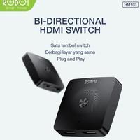 Gambar Ready Robot Hm103 Hdmi Switch And Splitter 2In 1Out / 1In 2Out Bi-Direction 4K Garansi Original Resmi dari Jaya Hikmah Shop undefined 5 Tokopedia
